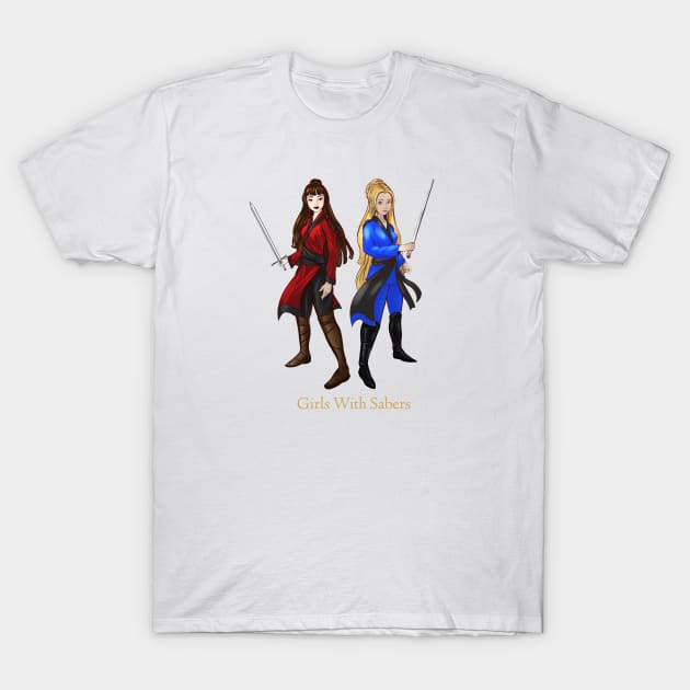 Girls With Sabers Avatars T-Shirt by Girls With Sabers